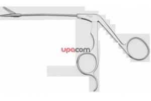 Эрголайн назальные ножницы по Вольфу, челюсти прямые, ручка загнута вправо, Длина 105 мм